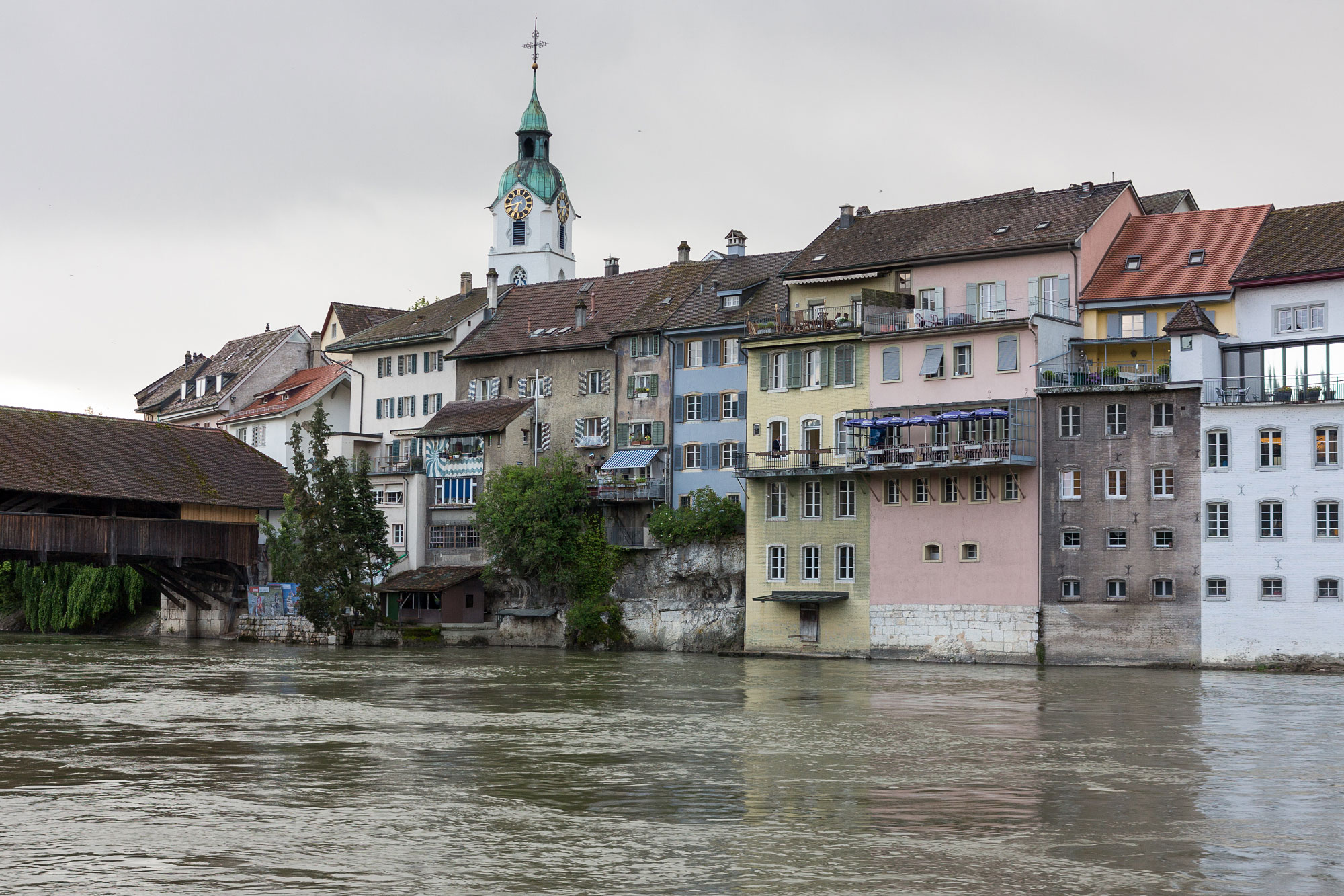 Altstadthauser an der Aare, Olten (Photo License: CC-BY-SA-4.0)